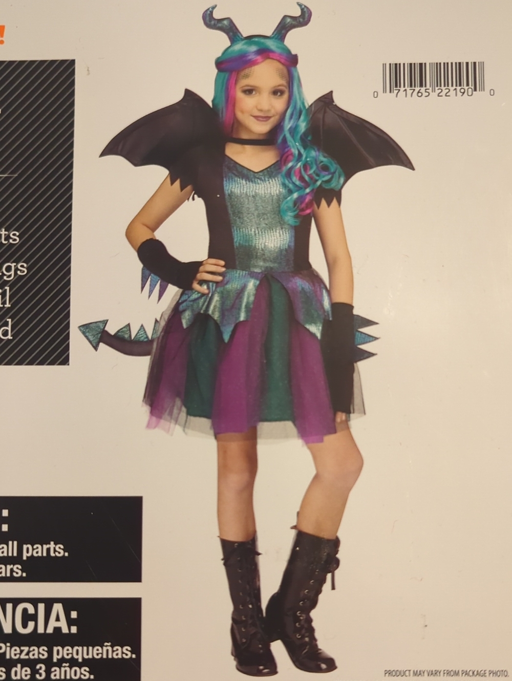 Dragon Queen Costume, Girl's L (10/12), New